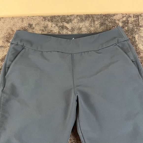 Adidas Fleece Lined Golf Pants Men's L 34X31 Pull On Blue Performance Stretch - Picture 2 of 12
